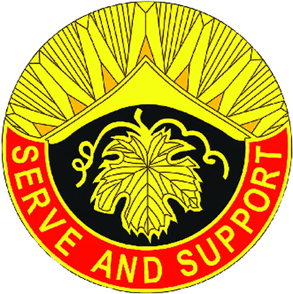 Th Support Battalion United States Army Unit Crest Serve And Su