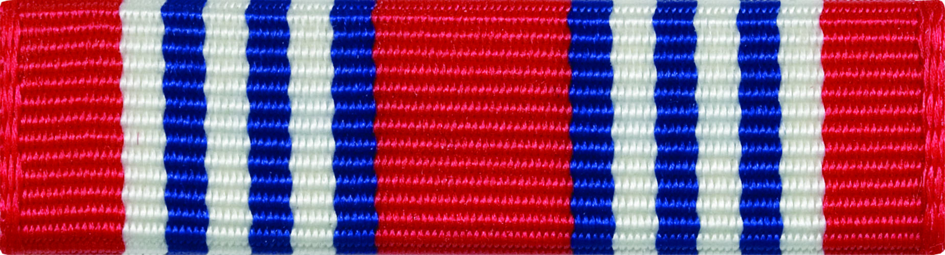 ROTC Ribbon (RCR714) Physical Fitness Red White and Blue (L14)