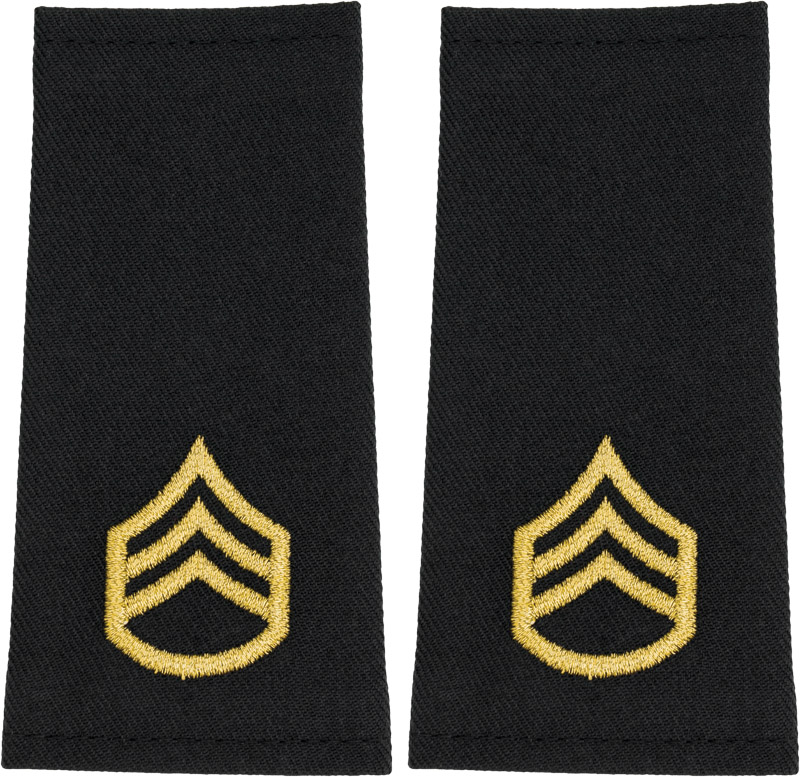 Shoulder Mark Large Staff Sergeant (Pair) US Military