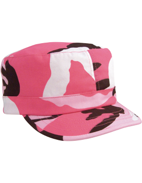 Women's Pink Camo Adjustable Fatigue Hat
