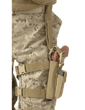 Tactical Left Hand Low Ride Holster Tan 05354TL