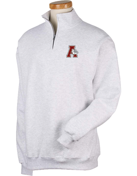 Anniston Bulldogs Ash Quarter-Zip Sweatshirt 995M