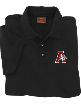 Anniston Bulldogs Black Harriton Pique Polo