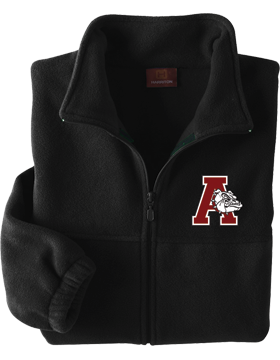 Anniston Bulldogs Black Harriton Full-Zip Fleece