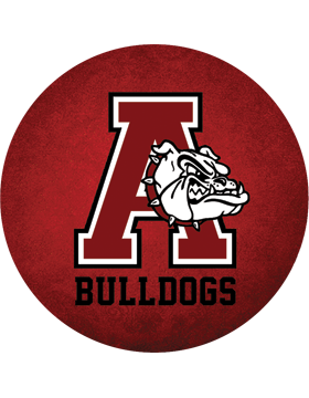 Anniston Bulldogs Magnet 4.5in