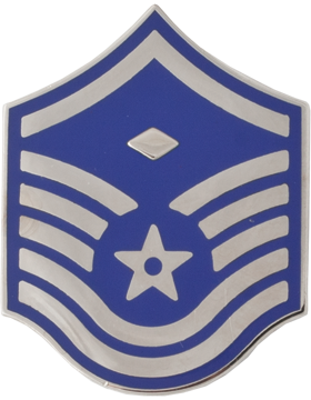 Air Force No Shine Rank Master Sergeant with Diamond