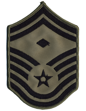 Male Air Force Chevron ABU (Pair) Senior Master Sergeant with Diamond
