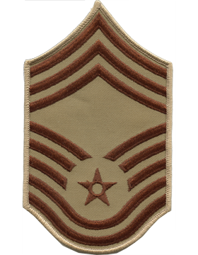 Male Air Force Chevron Desert (Pair) Chief Master Sergeant