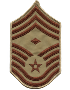 Male Air Force Chevron Desert (Pair) Chief Master Sergeant with Diamond