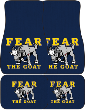 USNA with Cartoon Goat Auto Mats, Set of 4 Front and Rear