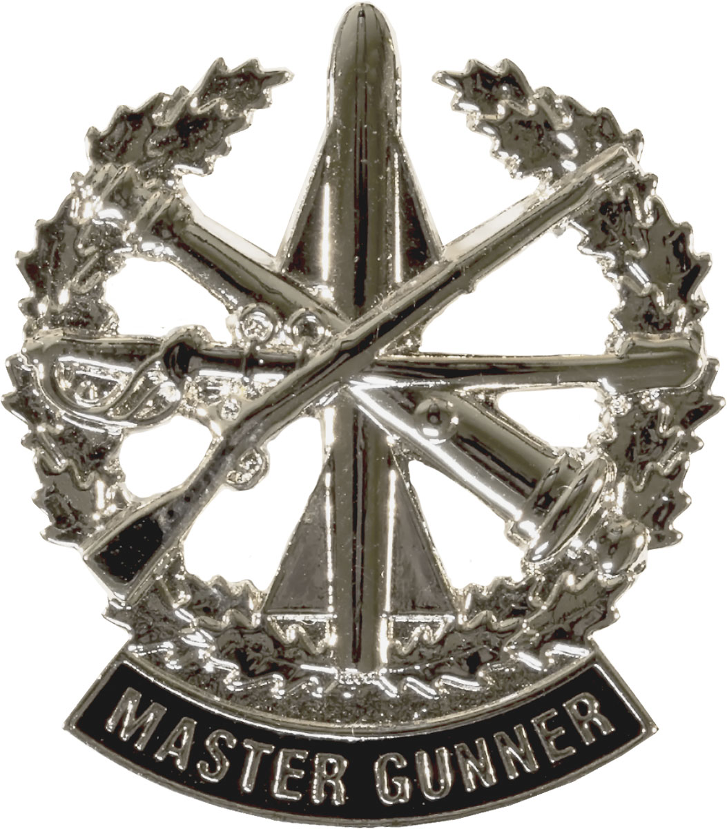 No-Shine Master Gunner Badge (Nickel)