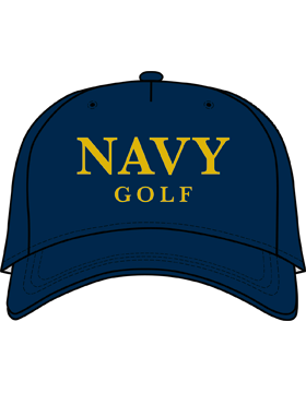 BC-USNA-105D Ball Cap Navy Blue - Navy Golf without Line Accent
