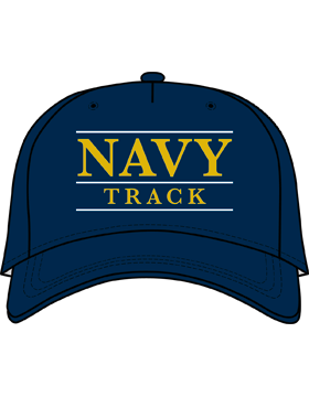 BC-USNA-106A Ball Cap Navy Blue - Navy Track with Line Accent