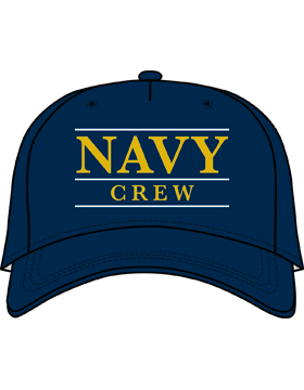 BC-USNA-108A Ball Cap Navy Blue - Navy Crew with Line Accent
