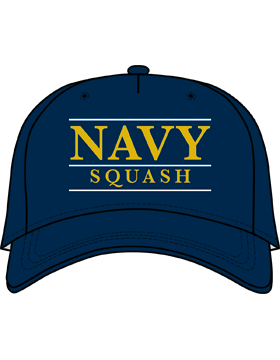 BC-USNA-110A Ball Cap Navy Blue - Navy Squash with Line Accent