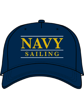 BC-USNA-112A Ball Cap Navy Blue - Navy Sailing with Line Accent
