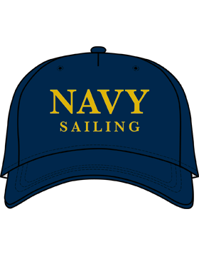 BC-USNA-112D Ball Cap Navy Blue - Navy Sailing without Line Accent