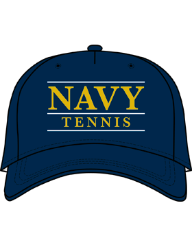 BC-USNA-117A Ball Cap Navy Blue - Navy Tennis with Bar Design