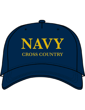 BC-USNA-118D Ball Cap Navy Blue - Navy Cross Country without Bar Design