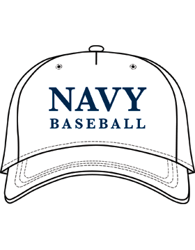BC-USNA-120E Ball Cap White - Navy Baseball without Bar Design