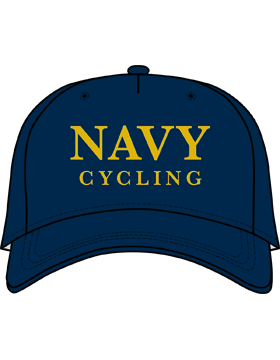 BC-USNA-123D Ball Cap Navy Blue - Navy Cycling without Bar Design