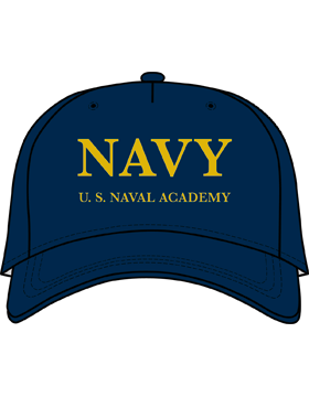 BC-USNA-124D Ball Cap Navy Blue - Navy US Naval Acad. without Bar Design