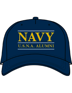 BC-USNA-126A Ball Cap Navy Blue - Navy USNA Alumni with Bar Design