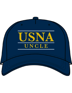 BC-USNA-204A Ball Cap Navy Blue - USNA Uncle with Bar Design