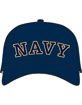 BC-USNA-300A Ball Cap Navy - Navy in Navy wGold Midshipmen on back