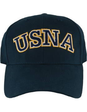 BC-USNA-301A Ball Cap Navy - USNA in Navy wGold and White Goat on back