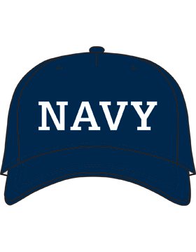 BC-USNA-304 Ball Cap Navy - Navy with White letters