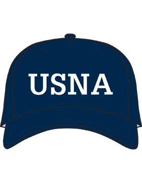 BC-USNA-305 Ball Cap Navy - USNA with White letters