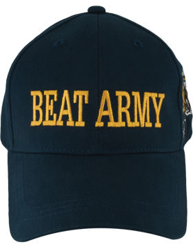 BC-USNA-310 Ball Cap Black, Yellow Beat Army