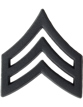 Black Metal Rank BM-105 Sergeant (E-5) 