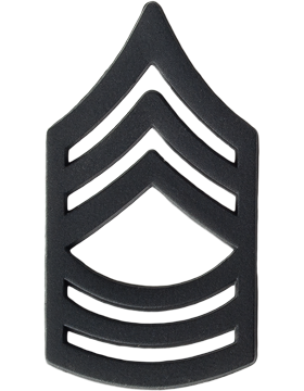 Black Metal Rank BM-108 Master Sergeant (E-8)