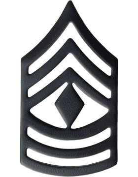Black Metal Rank BM-109 First Sergeant (E-8)