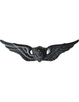 Black Metal Badge Aircraft Crewman
