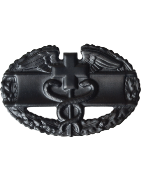 Black Metal Badge Combat Medical