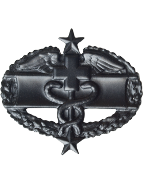 Black Metal Badge Combat Medical 3rd Award