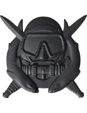 Black Metal Badge Special Operations Diver