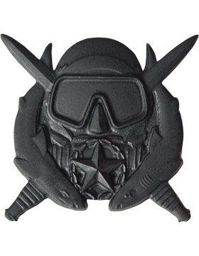 Black Metal Badge Special Operations Diving Supervisor