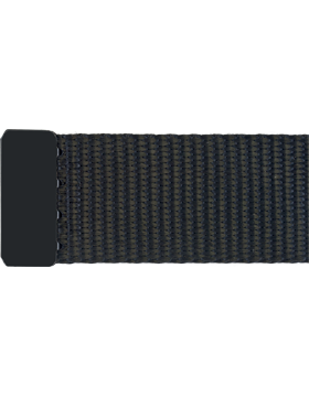 Black Nylon Belt with  Black Tip