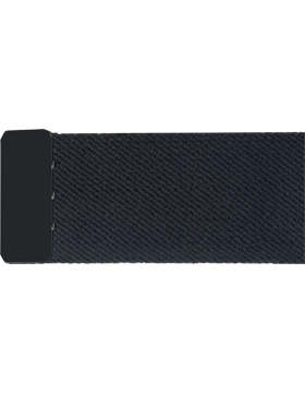 Black Elastic Belt with  Black Tip