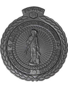 National Guard Master Recruiter With Chiefs Fifty Badge Black Metal