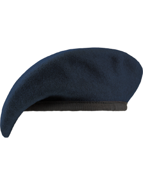 Inspection Ready Unlined Fitted Beret with Leather Sweatband