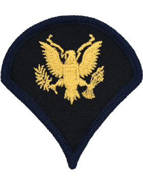 Army Female Dress Chevron Gold on Blue E-4 Specialist Four (Pair)