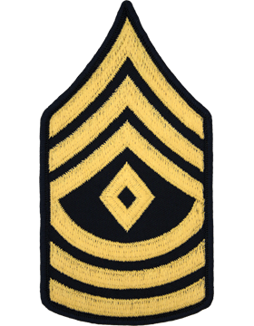 Army Male Dress Chevron Gold on Blue E-8 First Sergeant (Pair)