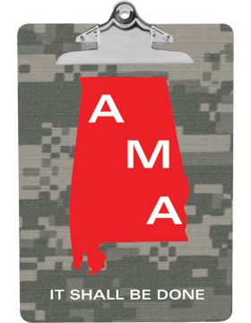 CLIP-AMA-100, Clipboard, Alabama Military Academy, Standard Clip