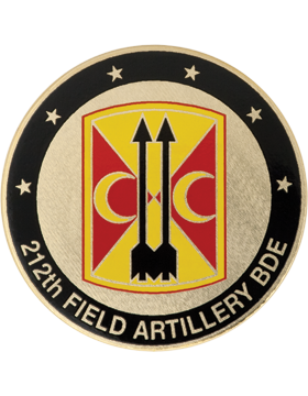 212th Field Artillery (FA) Brigade Stock Coin with Domed Enamel