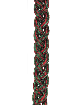 french fourragere wwii stripes tip gold green red cord